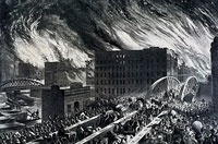 1871年芝加哥大火的插图